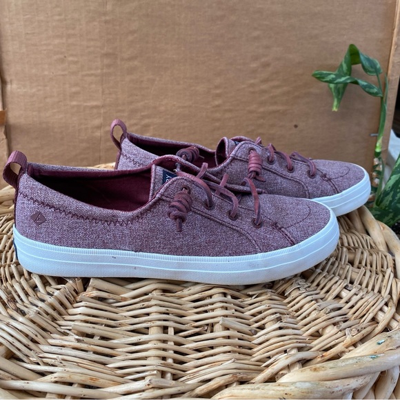 Sperry faded red leather lace boat shoes - Picture 4 of 8